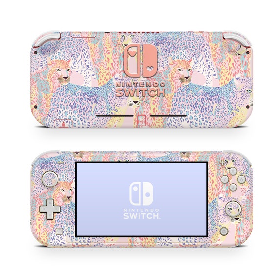 Nintendo Switch Lite Skin Wrap Premium Vinyl Cover Cheetah Pastel - Main Image