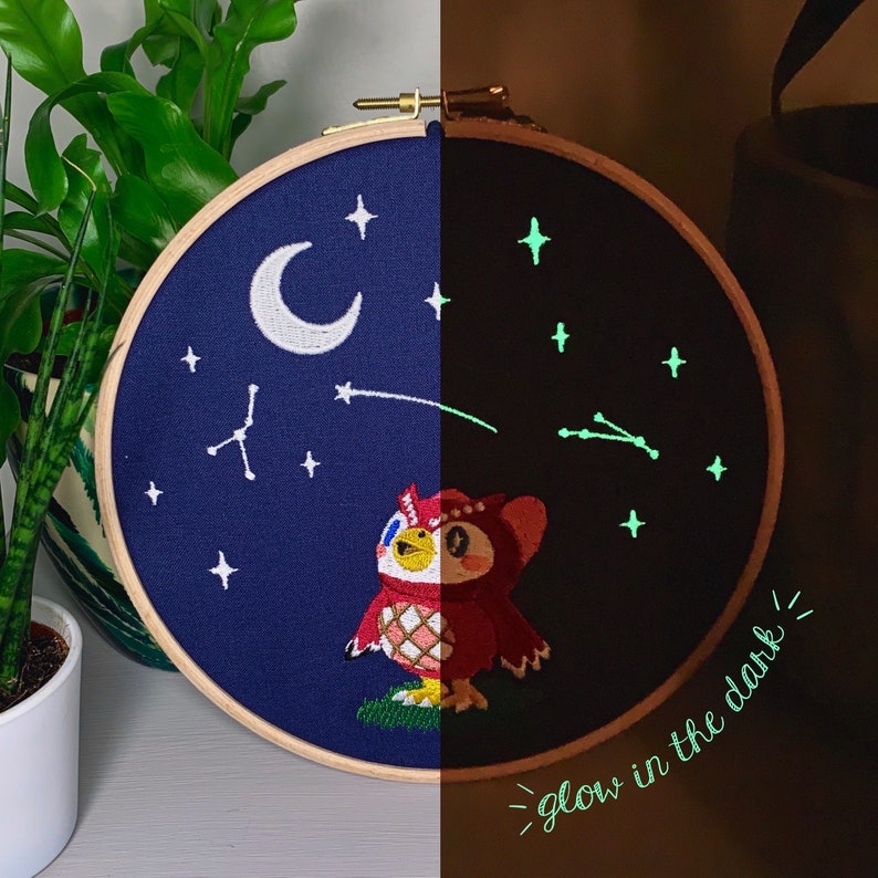 Celeste GLOW in the Dark Animal Crossing Fan Art Etsy