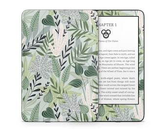 Amazon Kindle Skin Wrap Cover Premium Quality Decal 3M Vinyl Tropical Green Botanical