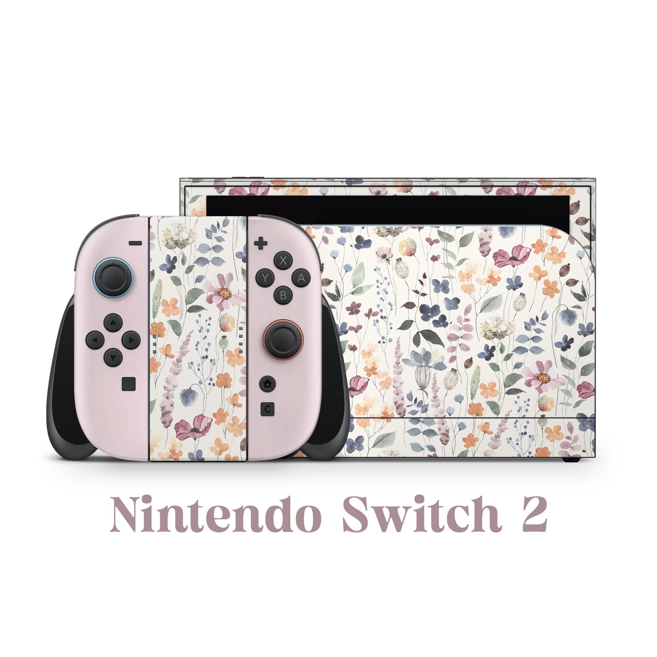 Nintendo Switch 2 Model Skin Wrap Premium Vinyl Watercolour
