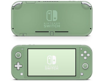 Nintendo Switch Lite Skin Wrap Premium Vinyl Dark Sage Green