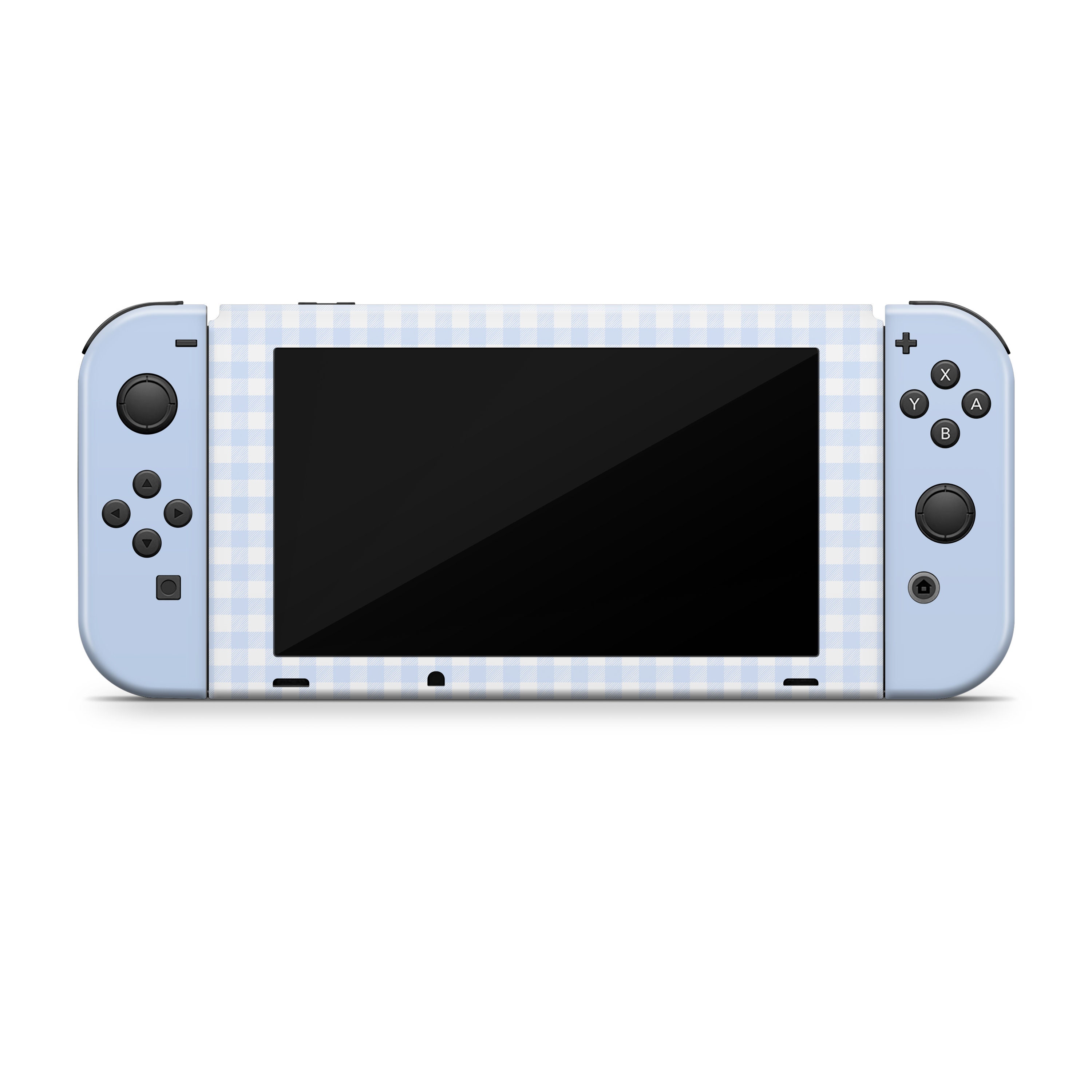 Nintendo Switch Skin Wrap Premium Vinyl Blue Gingham - Etsy