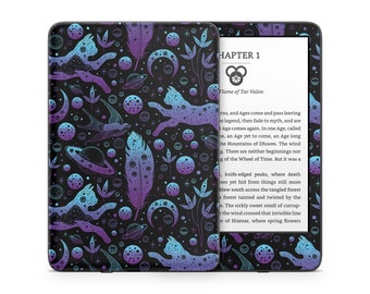 Amazon Kindle Skin Wrap Cover Premium Kwaliteit Sticker 3M Vinyl Zwart Paars Blauw Space Cats