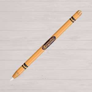 Vinilo adhesivo premium con diseño de lápices de colores brillantes para Apple Pencil (Procreate) Orange