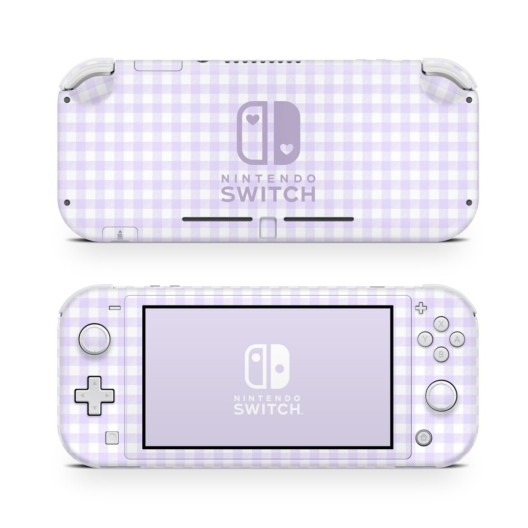Nintendo Switch Lite Skin Wrap Premium Vinyl Lilac Gingham - Etsy