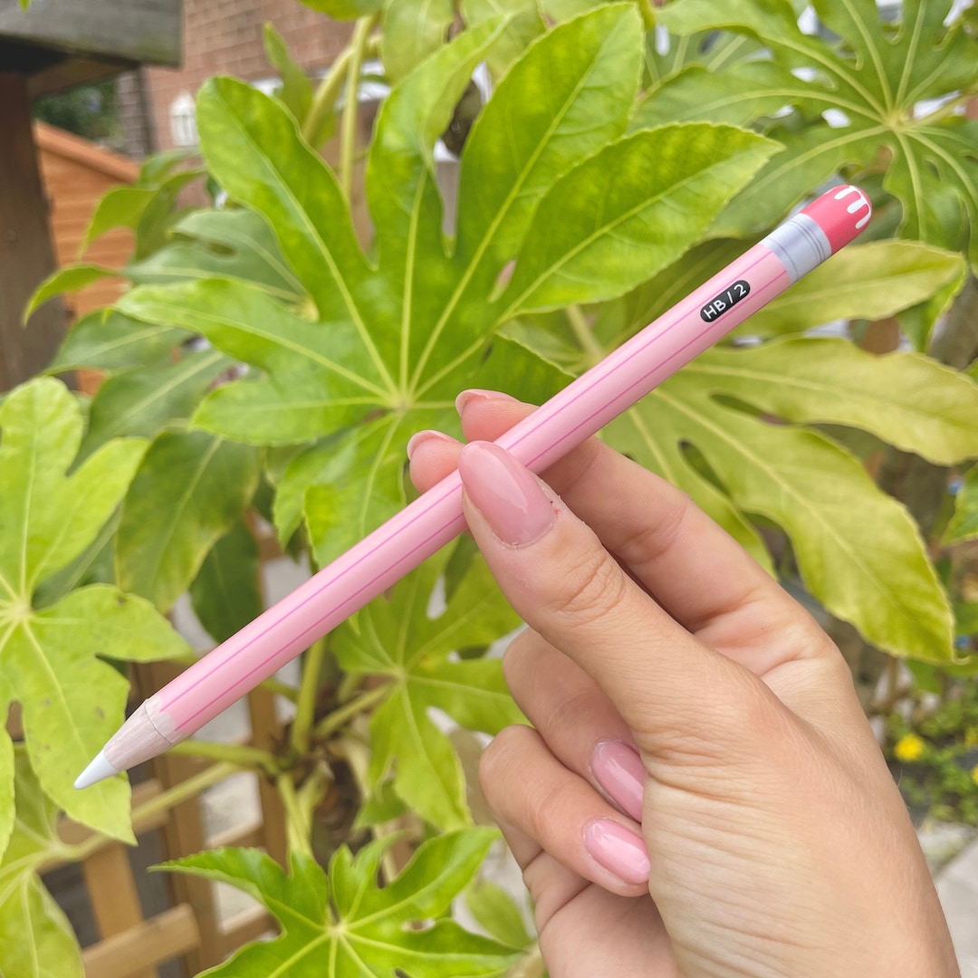 Apple Pencil Skin Wrap HB Pencil Pink Style Premium Vinyl Sticker