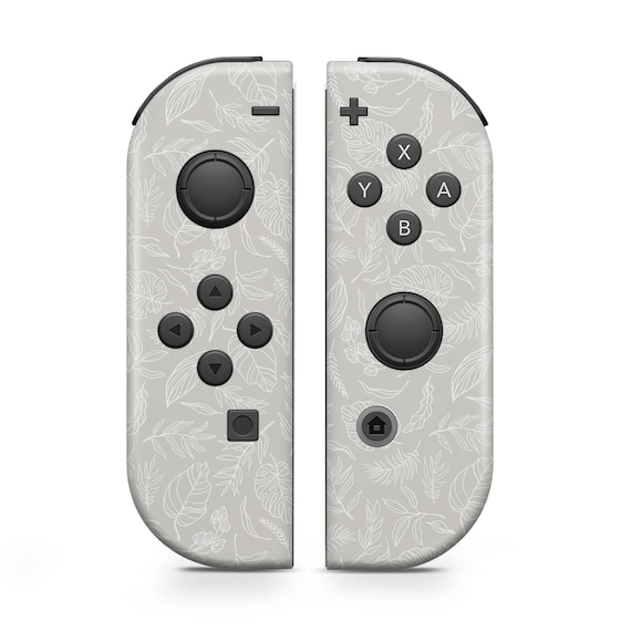 Joy Con Skin for Nintendo Switch Mushroom Grey Leaves Joycons - Etsy