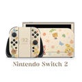 Nintendo Switch 2 Model Skin Wrap Premium Vinyl Cream Animal Crossing Theme Kawaii