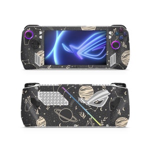 ASUS ROG Ally Handheld Gaming Console Computer Cover Skin Wrap Premium Vinyl Black Cream Space