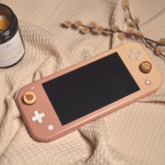 Switch Thumb Grip Cap Joy Con Grip for Nintendo Switch Lite OLED Skin Case Joystick Grip Brown Cream Woodland Leaves Etsy UK