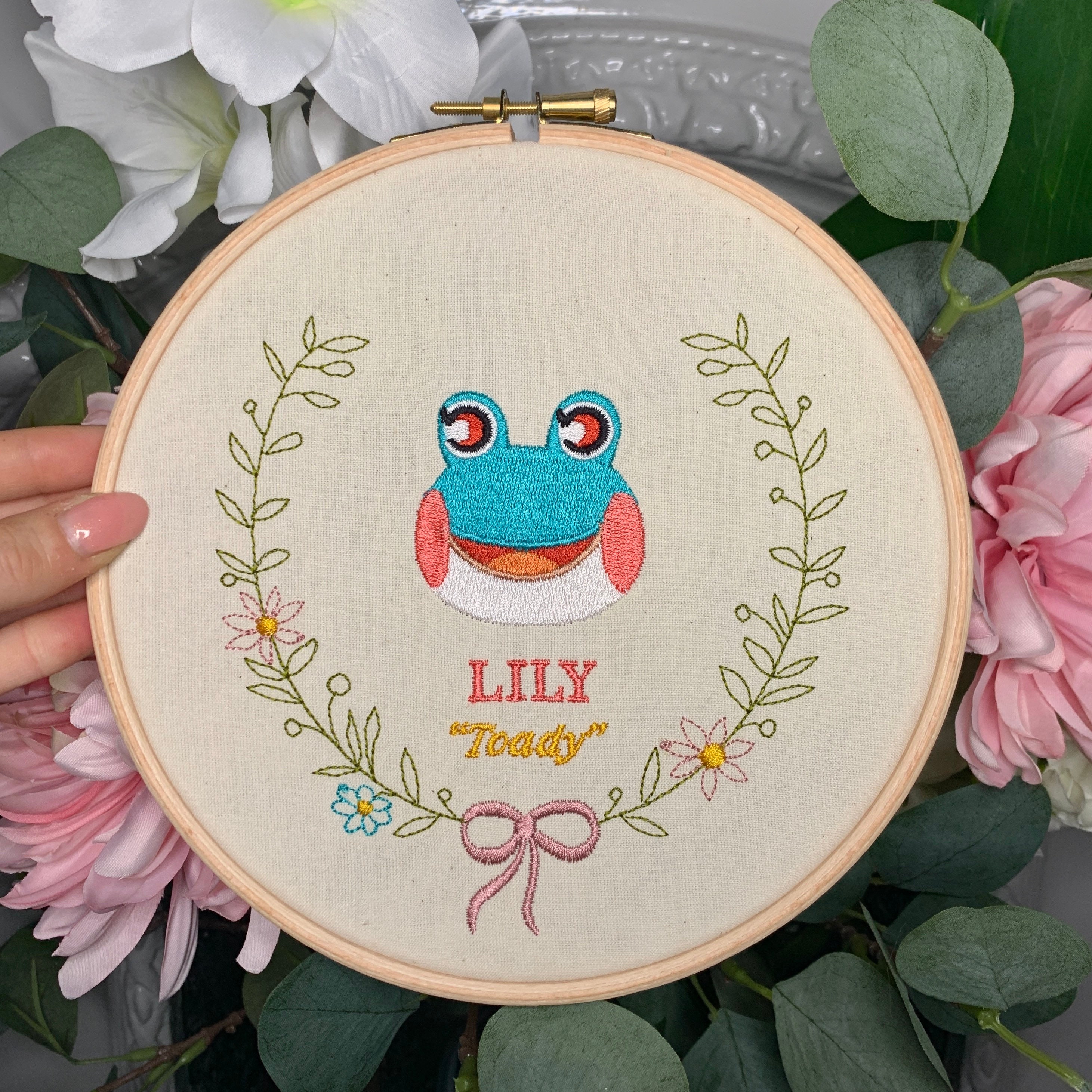 Animal Crossing Lily Fan Art Embroidered Frame Wall Etsy