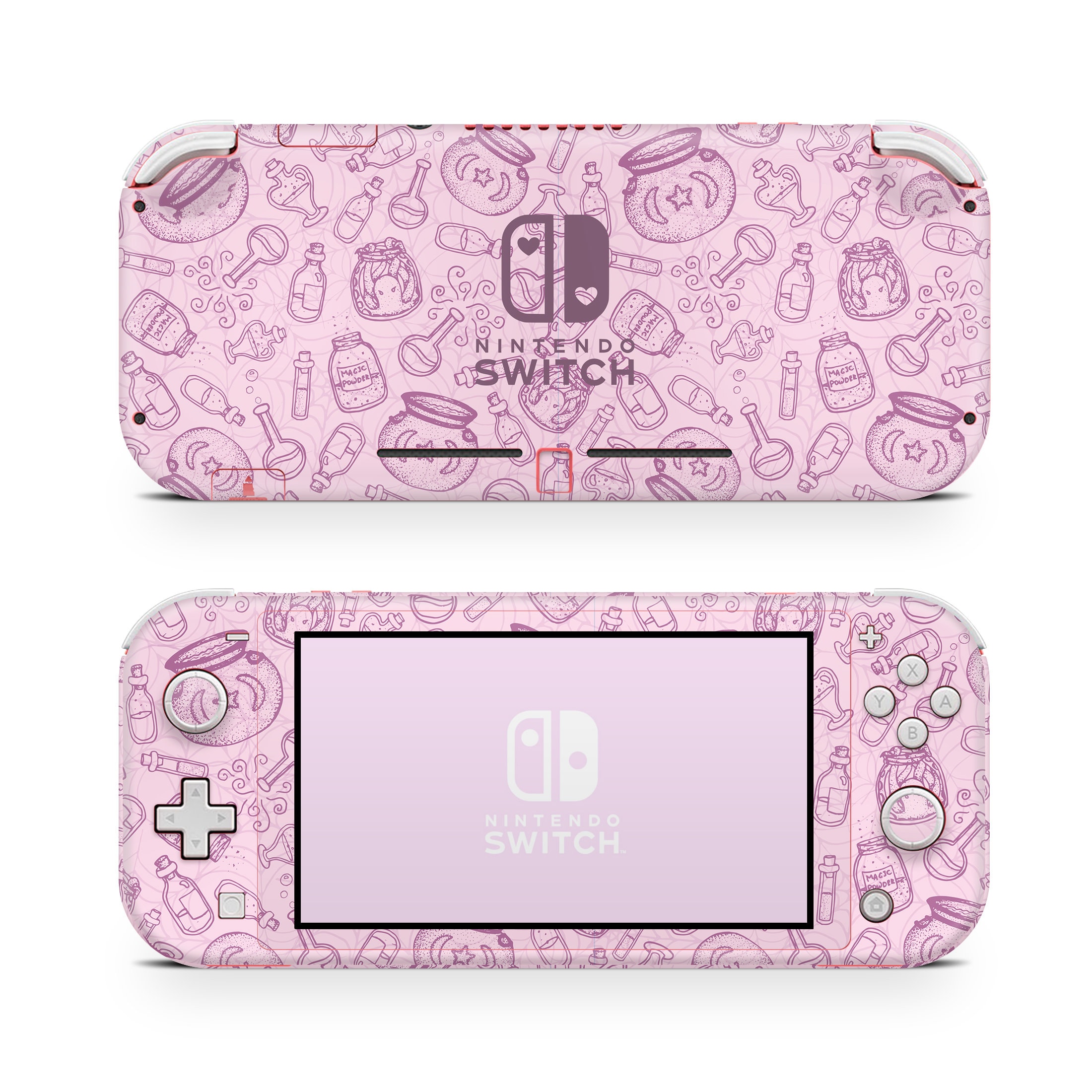 Nintendo Switch Lite スキン ラップ プレミアム ビニール ピンク