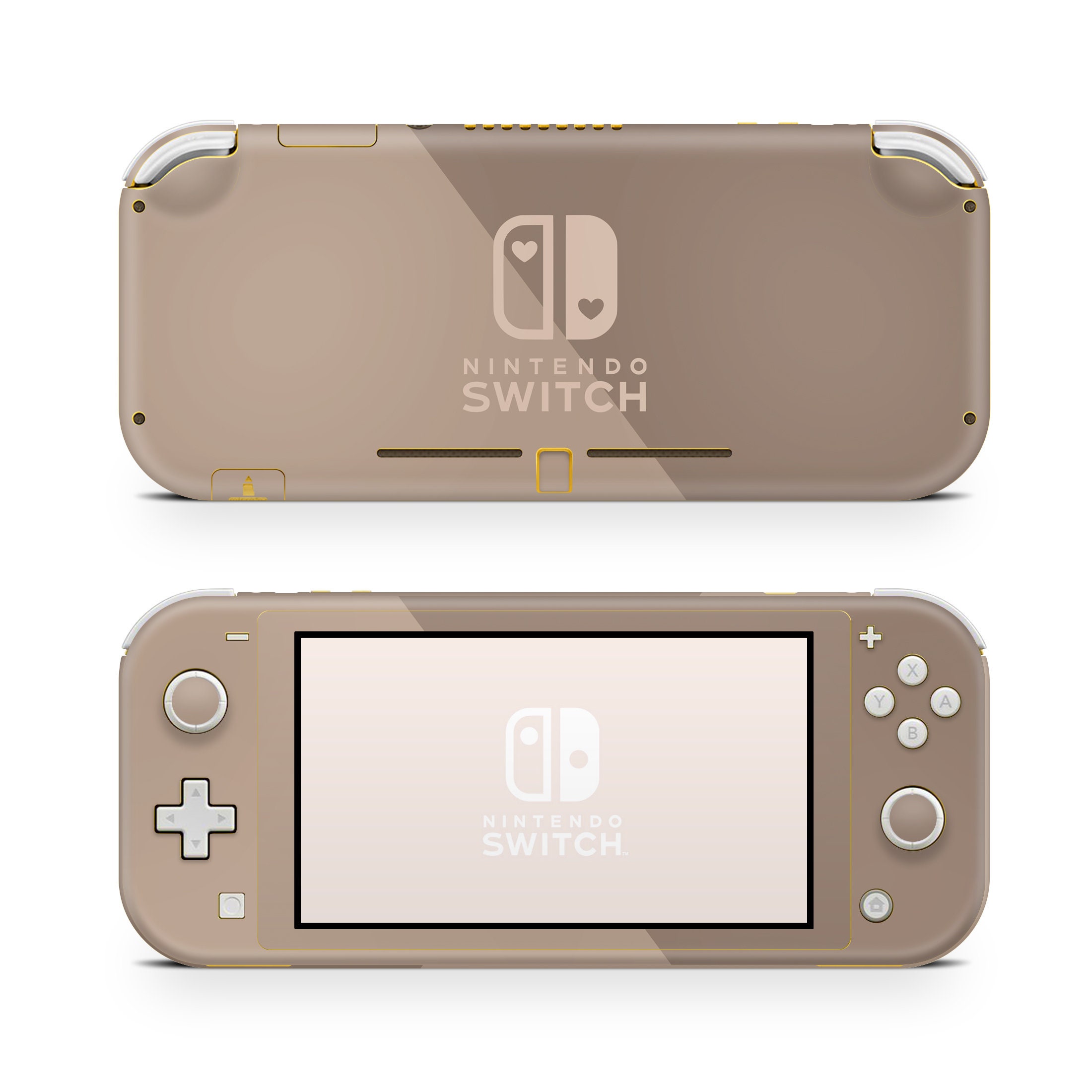 Nintendo Switch Lite Skin Wrap Premium Vinyl Brown Two Tone - Etsy