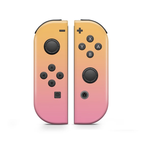 Joy Con Skin for Nintendo Switch Ombre Pink Peach Orange Pastels