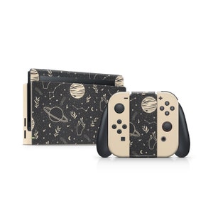 Aesthestic Black Moon Phase Funda Nintendo Switch OLED Protective Case Soft  TPU Cover JoyCon Controller Gaming