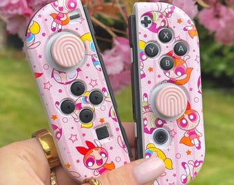 Nintendo Switch JoyCon Case Cover Shell Skin For Nintendo Switch OLED Switch Clear TPU Silicone Flexible Skin Pink Cute Girly Pastel