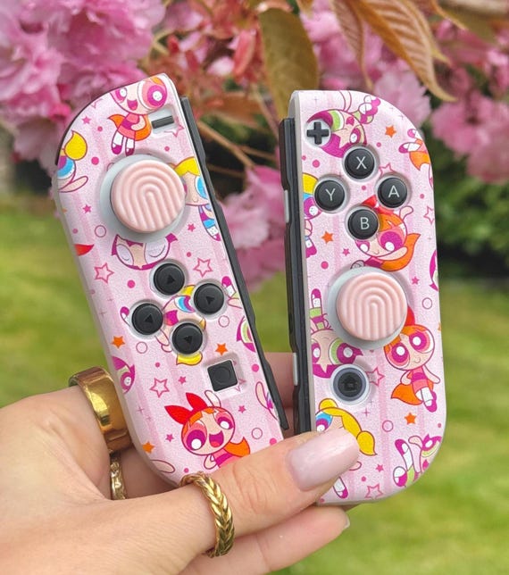 Nintendo Switch JoyCon Case Cover Shell Skin For Nintendo Switch OLED  Switch Clear TPU Silicone Flexible Skin Pink Cute Girly Pastel