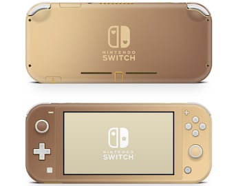 Nintendo Switch Lite Skin Wrap Premium 3M Decal Vinyl Brown Cream Ombre