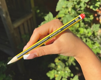 Apple Pencil Skin Wrap Amarillo Escuela Lápiz Estilo HB Premium Vinilo Pegatina Procreate