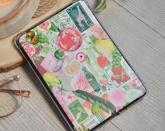 Kindle Case Cover Protective Case Clear Sleeve Skin Silicone E-Reader Accessories Gift Book Lover Paperwhite 11th 12th Models Pink Green