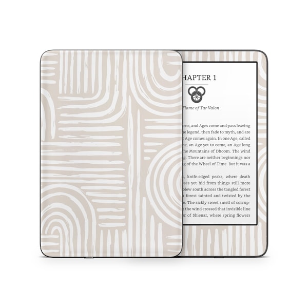 Amazon Kindle Skin Wrap Cover Calcomanía de calidad premium 3M Vinilo Beige Crema Abstracto