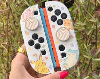 Nintendo Switch 2 JoyCon Case Cover Shell Skin Clear TPU Silicone Flexible Skin Cute Pastel Cream Collage Inspired Theme