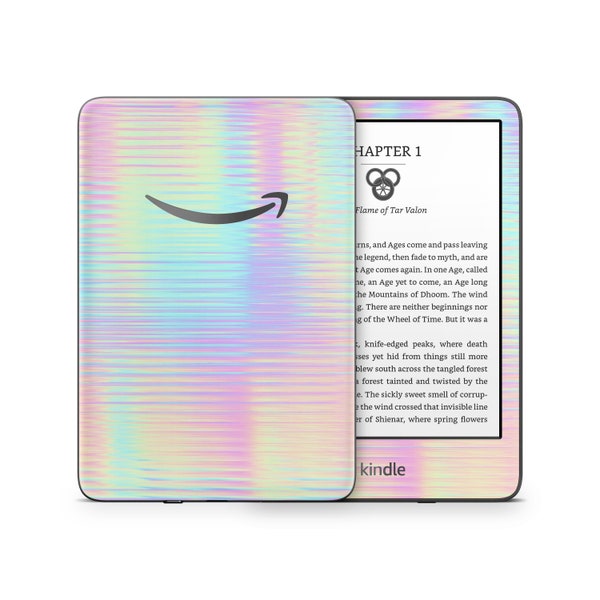 Amazon Kindle Skin Wrap Cover Premium Quality 3M Vinyl Pastel Rainbow