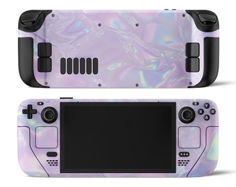 Steam Deck Valve Skin Wrap Premium Sticker Vinyl Aurora Pastel Lilac Rainbow