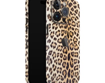 iPhone Skin 13/14/15 Pro, Plus, Max, Skin Wrap Cover Vinilo 3M de primera calidad con estampado de leopardo