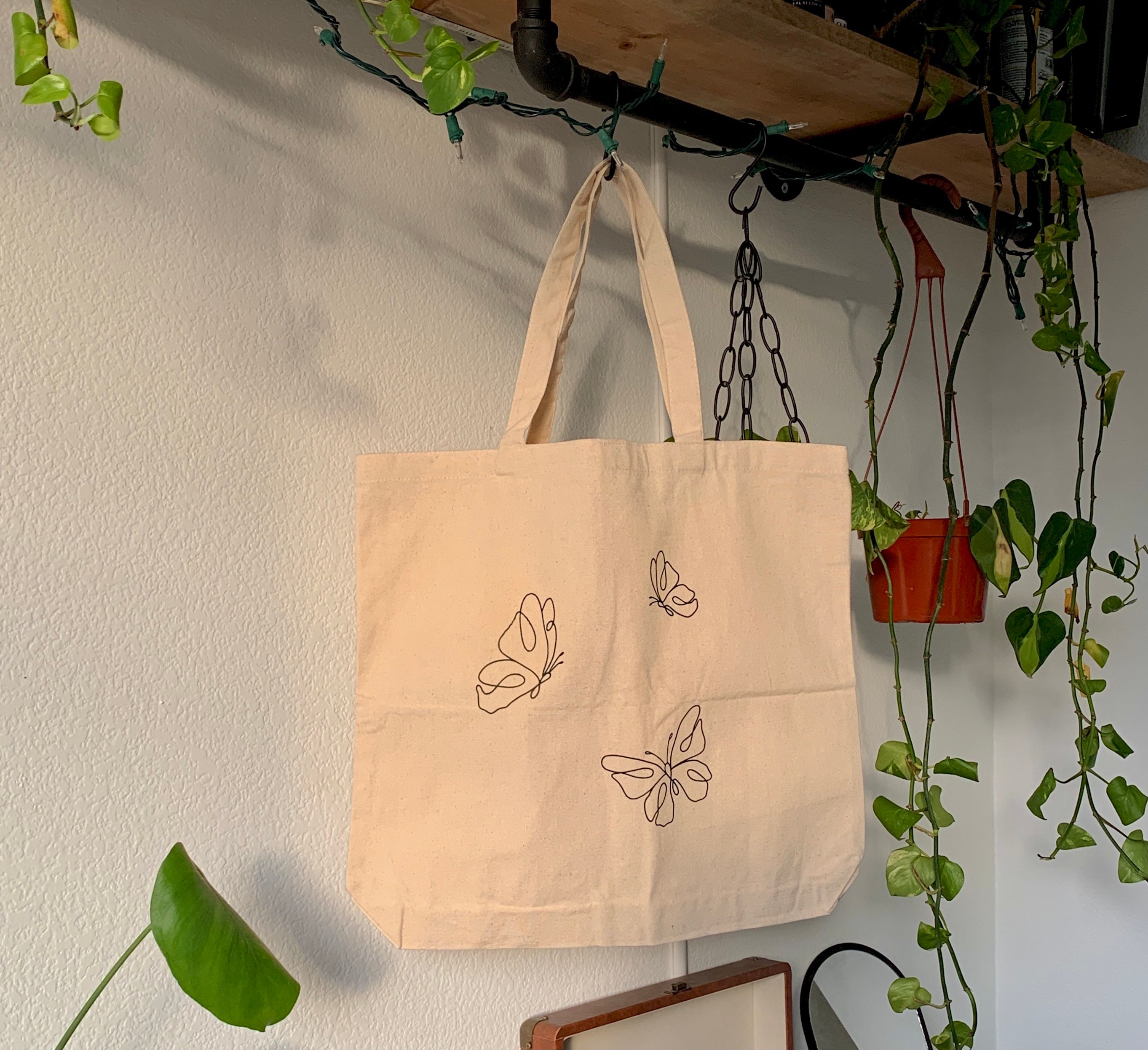 Butterfly tote bag Etsy