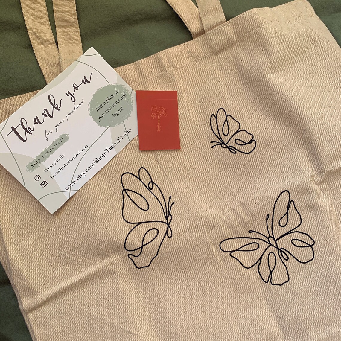 Butterfly tote bag Etsy