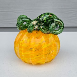 Hand blown glass pumpkin