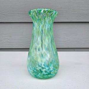 Hand blown glass vase