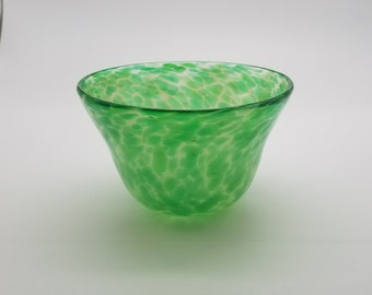 Hand blown glass bowl