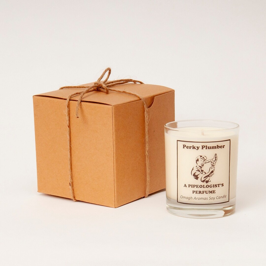 Plumber gift Scented soy candle tradesmen gift Funny gift Etsy.de