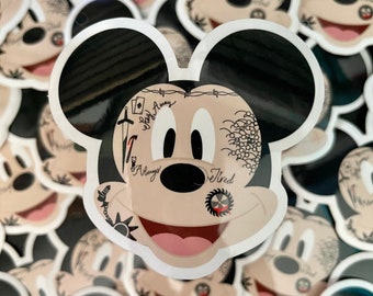 Tattoo Mouse Glossy Vinyl Sticker