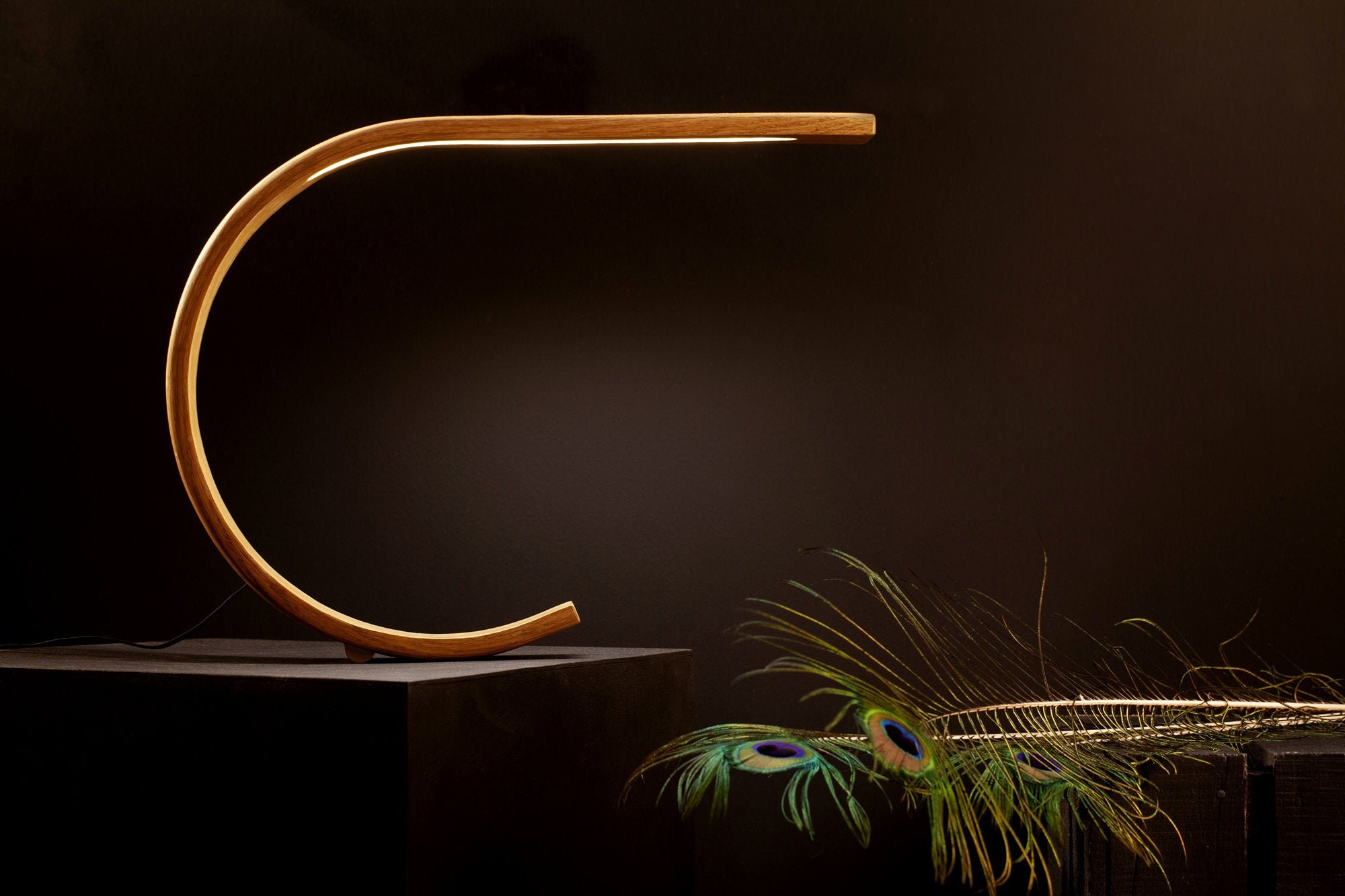 Lampe De Table En Chêne