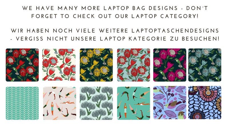 Laptoptasche für 13 Zoll, 15 Zoll und 17 Zoll Laptops mit Extra-Seitentasche Bild 7