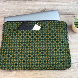 Laptoptasche mit Extra-Seitentasche aus südafrikanischem Shweshwestoff für 13 Zoll und 15 Zoll Laptops