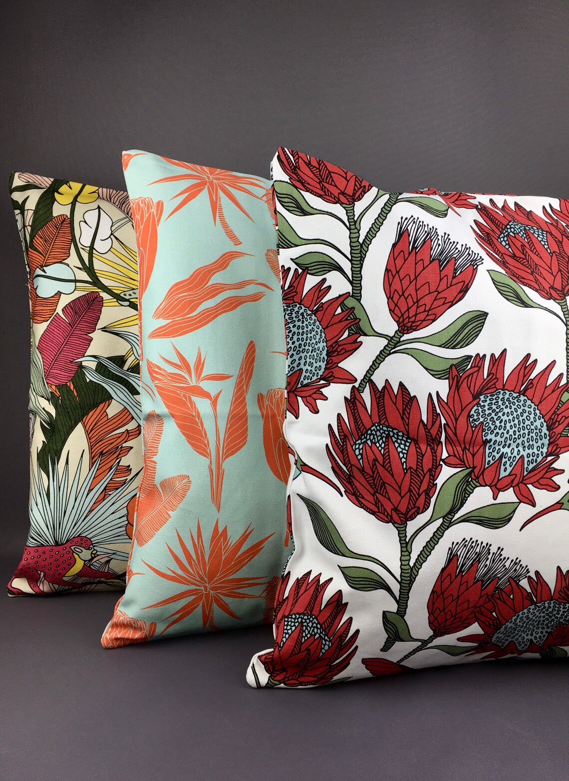 Colourful Cushion Cover 50 Cm X 50 Cm From Doublesided Etsy