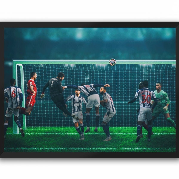 That Goal - Alisson Header | Liverpool FC Portrait - A1 A2 A3 A4 A5 (Landscape)