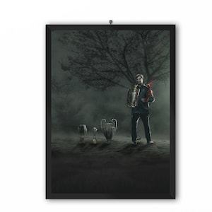 Fourmidables Portrait Print (Jurgen Klopp, Liverpool FC Manager) / A3 A4 A5 Poster LFC Champions 19/20