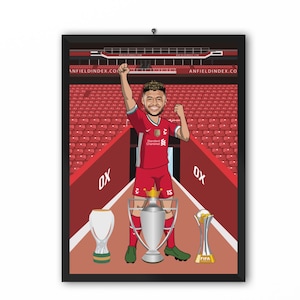 Alex Oxlade-Chamberlain (Liverpool FC) - LFC 20/21 Caricature Illustration Print - A3, A4 or A5