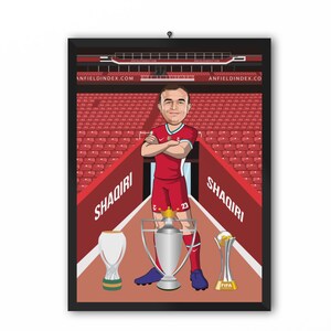 Xherdan Shaqiri (Liverpool FC) - LFC 20/21 Caricature Illustration Print - A3, A4 or A5