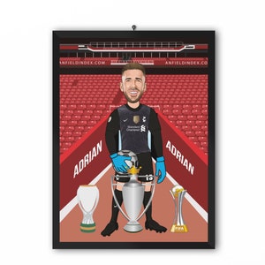 Adrian (Liverpool FC) - LFC 20/21 Caricature Illustration Print - A3, A4 or A5