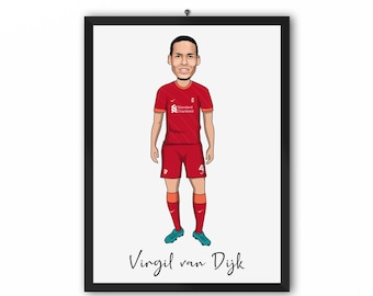 ヴァージル・ファン・ダイク (リバプール FC) - LFC 21/22 似顔絵