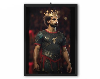Mo Salah Egyptian King (Liverpool FC) - LFC 21/22 Mohamed Salah Poster - A3, A4 eller A5