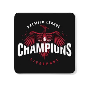 Campeones 19/20 Big Bird Liverpool FC Coaster (Fondo Negro) LFC