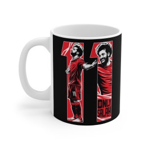OnlySalah | Liverpool FC Mo Salah 11 Mug (Black Background) | LFC 2021/22