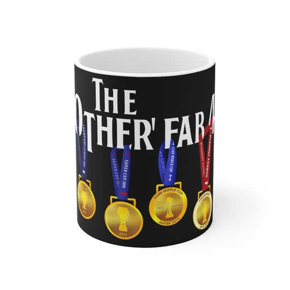 Los otros campeones Fab 4 impresion negra 19 20 Liverpool FC Taza fondo blanco LFC